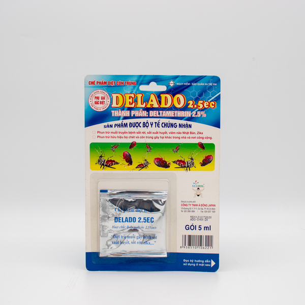 Delado 2.5EC - 5ml - Thuốc Diệt Côn Trùng Hải Phong - Công Ty TNHH Sản Xuất Và Thương Mại Dịch Vụ Hải Phong